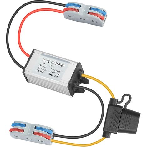 DC 12V/24V à 5V Convertisseur Abaisseur Réducteur Régulateur 5A 25W Convertisseur de Tension Étanche IP67 pour Moteur Ventilateur (Entrées DC 8-32V) (1/5)