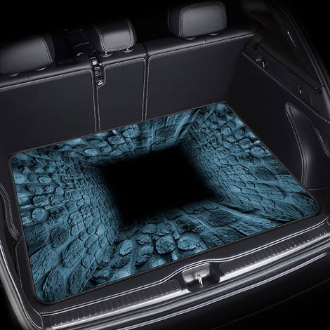 Tapis pour coffre de voiture, tapis de protection contre la poussière, résistant à l'usure et à la saleté, facile à entretenir - 75 x 100cm [Velours cristal, fond en plastique]