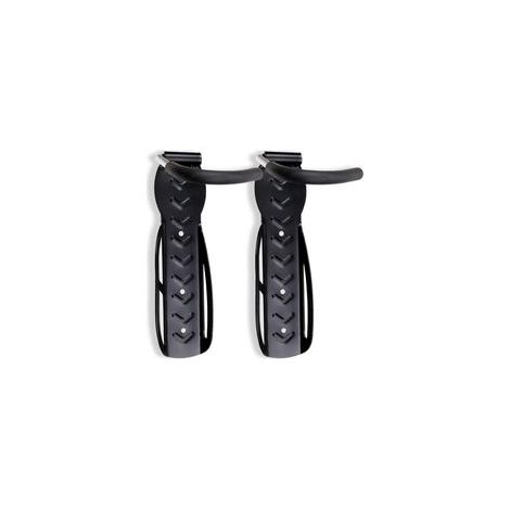 Crochets muraux pour vélo 2 pièces, support de stationnement, présentoir, support mural pour 2 vélos, noir