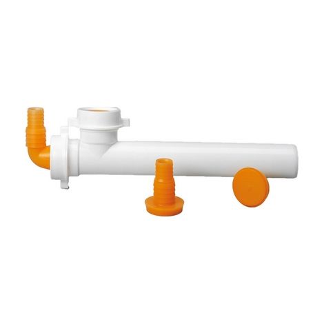 RACCORDO 2 VIE DIAM. 40 CON ATTACCO LAVATRICI E LAVASTOVIGLIE 230MM- Diam. 40 x 230mm- LIRA- pezzi 1 (1/3)