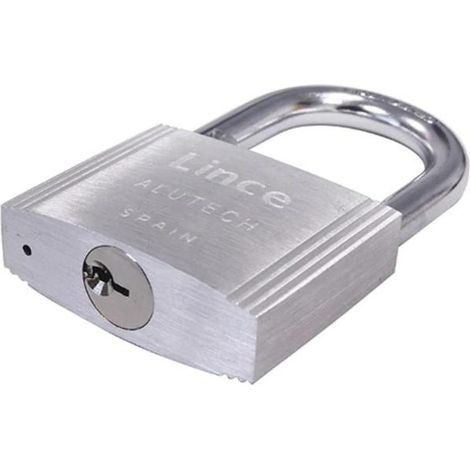 LINCE candado a/corto 100/40 aluminio , Candado de arco corto serie 100 Alutech de Lince Seguridad, robustez y fiabilidad de absoluta garantía Fabricado en aluminio Arc (1/3)