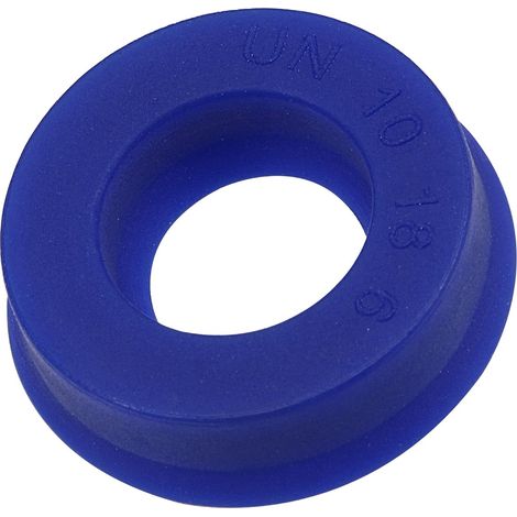 Radial Shaft Seal 10mm ID x 18mm OD x 6mm Width PU Oil Seal Blue Pack of 5 (1/5)