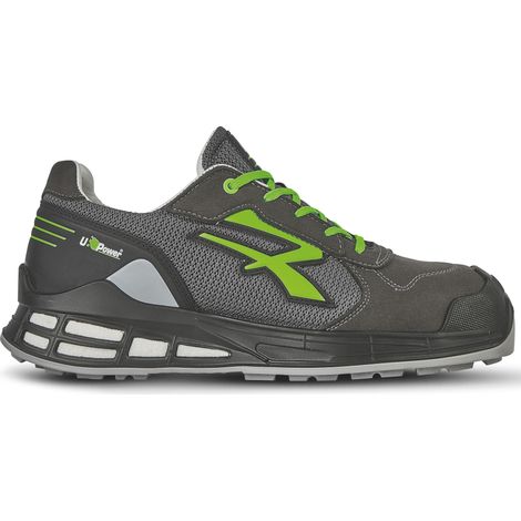 U-Power SCARPE ANTINFORTUNISTICA BASSE S1P SRC ESD REDPREMIUM EGON Col. Antracite Mis. 43