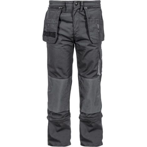 Pantalon de travail Confort Plus Taille 40 Gris 6 Poches VITO (1/5)