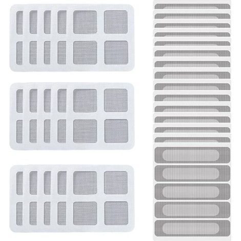 Fenster- und Moskitonetz-Reparaturset – 30-teilig, Aluminium und Kunststoff, ideal für Haus und Garten