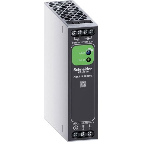 SCHNEIDER ELECTRIC ABLS1A12060E ALIMENTATION RAIL DIN 6.3 A 75 W CONTENU 1 PC(S) (1/4)
