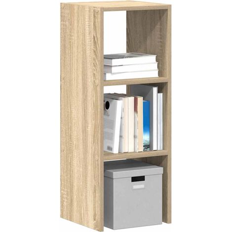 Bücherregal Stapelbar Sonoma-Eiche 30x30x80 cm Holzwerkstoff