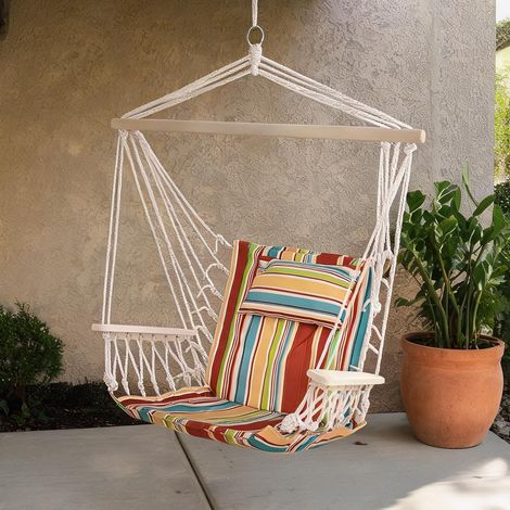 Hamac en polyester coton bois (1/5)