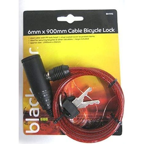 blackspur 6mm X 900mm Cable Bicycle Lock
