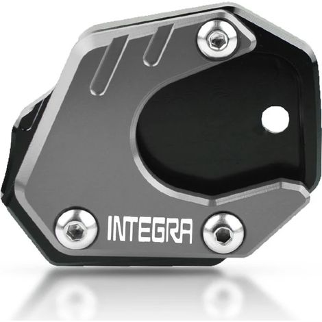 (Integra grise) Compatible avec Honda Integra, Integra 750, Integra 700, Integra 750, Integra 700 : rehausseur de béquille latérale, support de béquille arrière, extension maxpower (1/4)