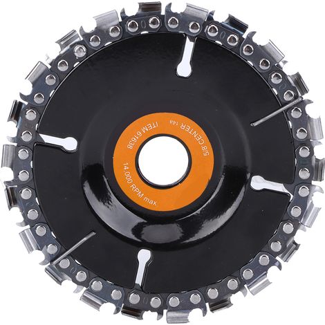 Disque à chaîne Black Diamond violet et orange pour meuleuse d'angle 4 pouces à 22 dents (1/5)