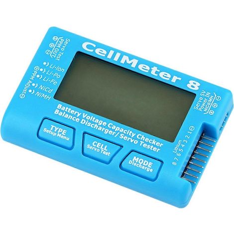 Testeur de capacité et de tension de batterie RC CellMeter-8 2-8S (1/5)