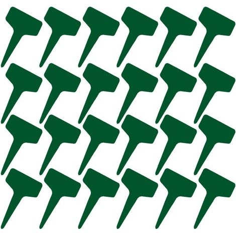 100 étiquettes en T 6x10 cm plastique imperméable, réutilisables, pour pépinière et fêtes