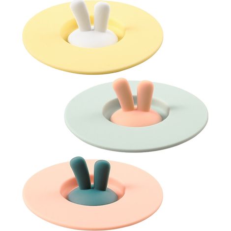 Coperchio con guarnizione in silicone a forma di orecchie di coniglio per contenitore