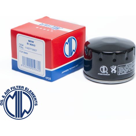 Filtro de aceite Miwa HF165 para BMW - Paquete de 50
