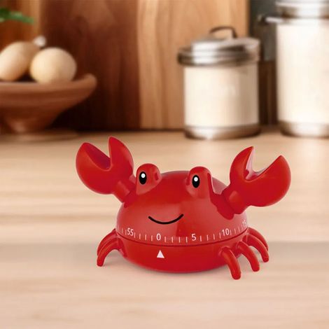 Accessorio cucina kikkerland crab kitchen timer design granchio funzione timer (1/3)