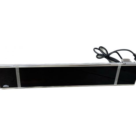 Radiateur infrarouge 1500W – Façade en verre vitrocéramique noire – Dimensions 900x170x80mm – IP65 pour extérieur – Compatible Somfy IO-homecontrol – Frico (1/5)