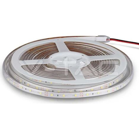 Tira LED V-TAC SMD3528 5W/m 5m 60 LED/m Rojo 12V IP65 8.8mm