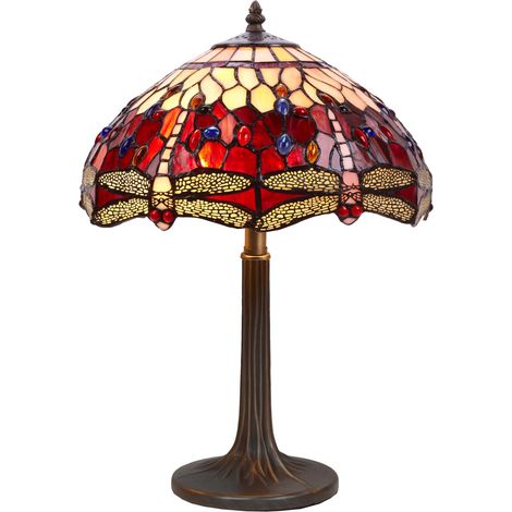 Tischlampe mit größerem Durchmesser, 40 cm, Serie Belle Rouge