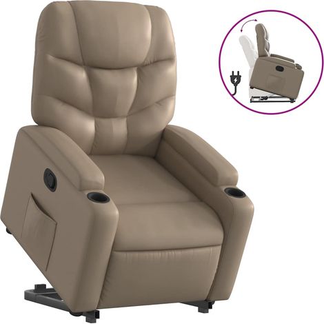 Maison Exclusive - Relaxsessel mit Aufstehhilfe Cappuccino-Braun