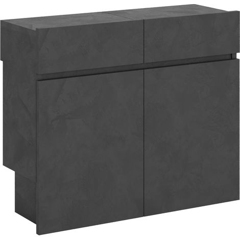 Panche Allungabili Inferiore e Superiore 72-300x26x60 cm Evolve Antracite Spatolato (1/5)