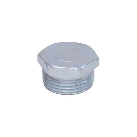 TAPPO ESAGONALE MASCHIO ACCIAIO ZINCATO- - M 3/8 - 10 pezzi