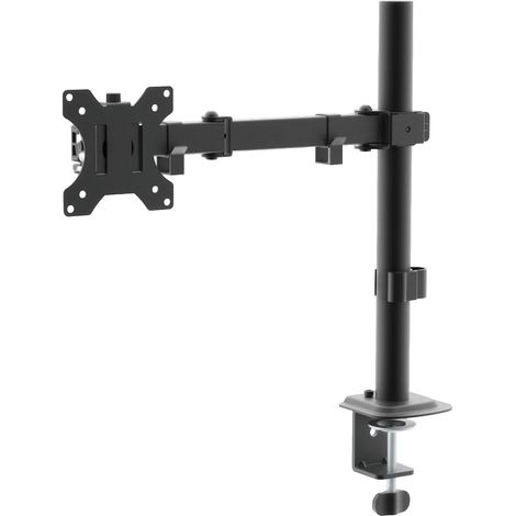 Support de Moniteur pour écran15–32 Pouces Jusqu’à 10 kg, Bras Unique pour 1 Moniteur, articulé à vérin à gaz, Rotation 360°, Hauteur réglable, Support VESA 75x75/100x100 mm (1/5)