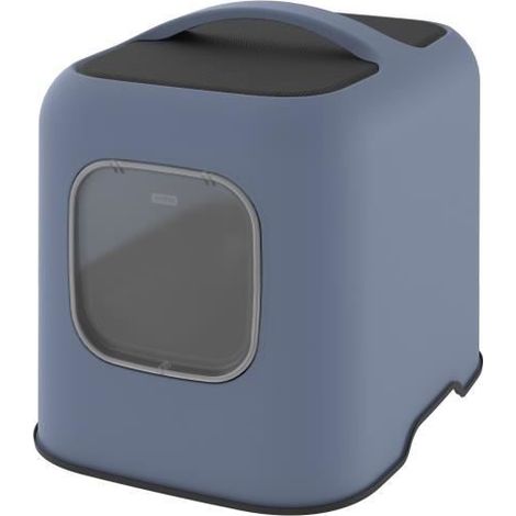 ROTHO - Aseo para gatos 51 x 39 x 40 cm - Caja de arena - Horizon Blue (1/5)