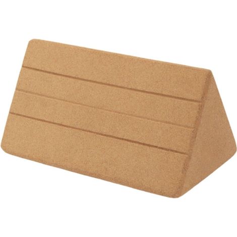 Blocs de yoga en liège – Brique de yoga triangulaire naturelle Accessoires de yoga haute densité et écologiques pour le yoga, le Pilates et le fitness