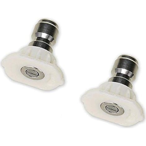 Kit d'accessoires pour nettoyeur haute pression avec embouts de buse de pulvérisation à connexion rapide Coupleur pivotant 1/4" 40 Degree White (1/4)