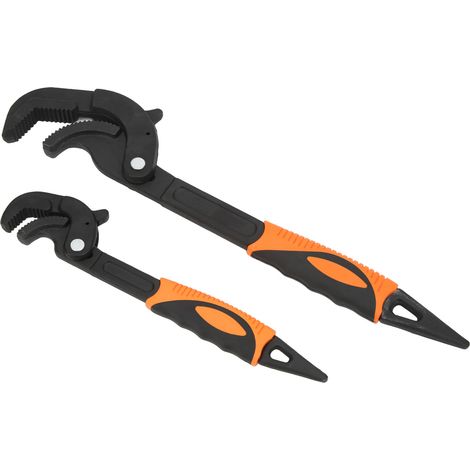 Ortviai Clé à molette universelle auto-réglable 2 pièces – pour tuyaux, plomberie et véhicules (yacht, camping-car) (1/5)
