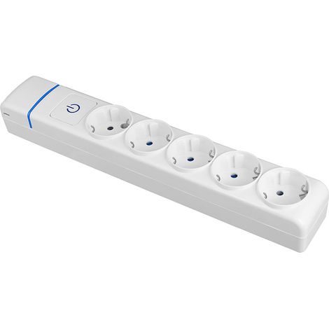 Multiprise 5 Prises Avec Interrupteur 5 Prises 2p+t Avec Interrupteur Lumineux 16a - Solera (1/2)