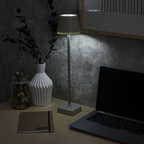 Lampe - HOME DECO FACTORY - Rechargeable USB - Taupe (1/5)