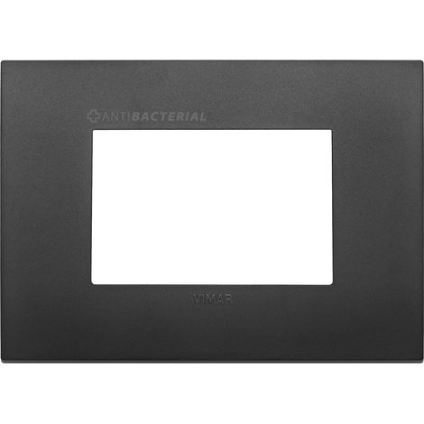 VIMAR - 19653.AB.71 Placca Classic 3M antibatterico nero