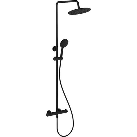 Conjunto de Ducha Termostática Extensible GO2 Negro Clever (1/2)
