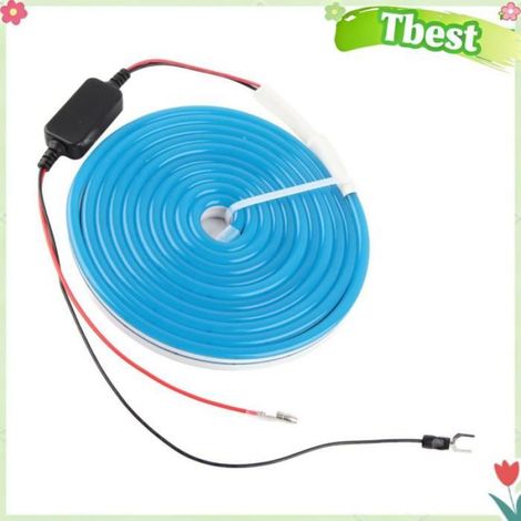 Tbest Bande lumineuse LED pour coffre DéCoration D'éClairage de Coffre, Bande Lumineuse LED de Coffre Haute moto feux Bleue (1/4)