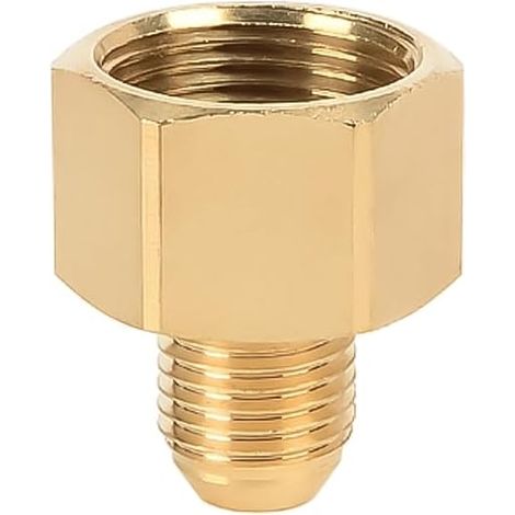 Pressure Washer Connector 22mm Female to 14mm Male Brass Screw Hose Connector (1/4)