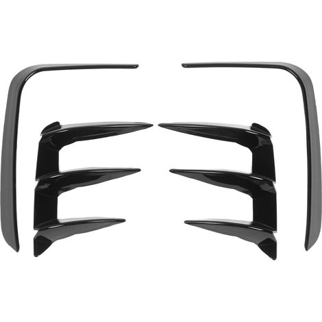 4 Pièces Déflecteurs de Pare-Choc Arrière Noir Brillant, Lames de Vent Latérales pour X3 G01 LCI M Sport, Design Élégant et Robuste (1/5)