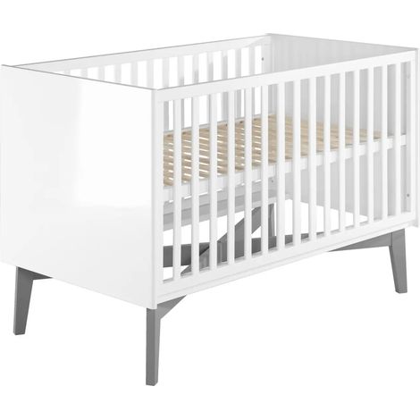 [GEBRAUCHT] B-Ware Roba Kinderbett Babybett Mika Gitterbett Lattenrost Weiß Kinderzimmer 70x140 Cm