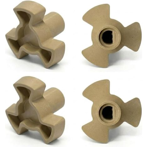 Lot de 4 Coupleurs en Forme de Y pour Plateau Tournant Micro-Ondes, Pièce de Rechange Universelle, Support d'Entraînement en Plastique Robuste (1/5)