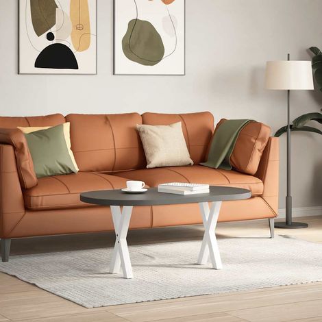 Maison Exclusive - Couchtischbeine X-Form 2 Stk. Weiß 38x(42-43)