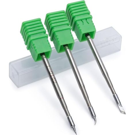 C210 3pcs Soldering Iron Tip Set Type I/SI/K for 982 Green Precision Soldering Station 982-III C210 982D 992D-II 982D-II 982D-III (1/2)