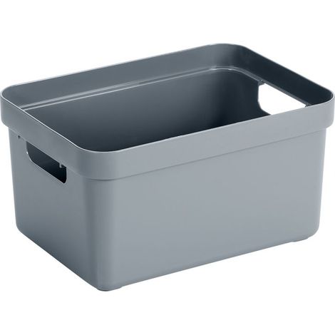 Sunware Aufbewahrungsbox Sigma Home mit Griffen 25,2 x 18 cm 5 L blaugrau Boxen, Körbchen & Kisten