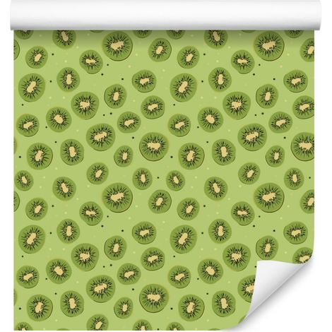 Kiwi-Limette und Gelbe Tapete für Wohn- und Schlafzimmer 50x1000 cm (1/4)