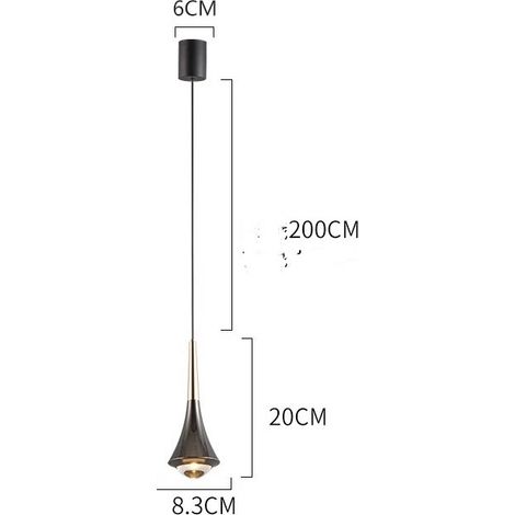 Commutateur tactile Éclairage Lumière suspendue Chambre à coucher Luminaires suspendus Montée et descente Réglable Lumière chaude
(1/5)