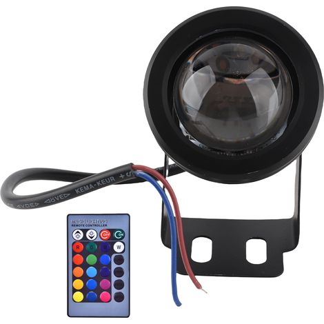 Luminaire LED Spot Aquarium 12V 10W RGB IP67 avec Base Large – Pour Aquariums, Bassins et Jardins (Disponible en Noir ou Argent)