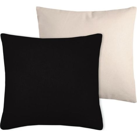 Cuscino DUO 50x50 nero beige chiaro