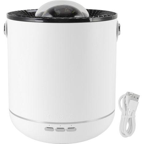 Diffuseur d'huiles essentielles ultrasonique 450ml avec lampe de projection, rotation 360° et veilleuse - Bureau et maison (1/5)