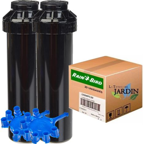 Arroseur Rain Bird 3504PCSAM avec clapet anti-retour Lot de 20 Portée : 4,6 à 10,7 m Arroseur à turbine réglable 3500 3504 (1/5)