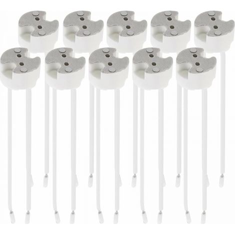 Lot 10x douille GU5.3 - Douille GU5.3 ou MR16 - Support avec câble 12V - Pour lampe luminaire ampoule telles que LED halogène spot